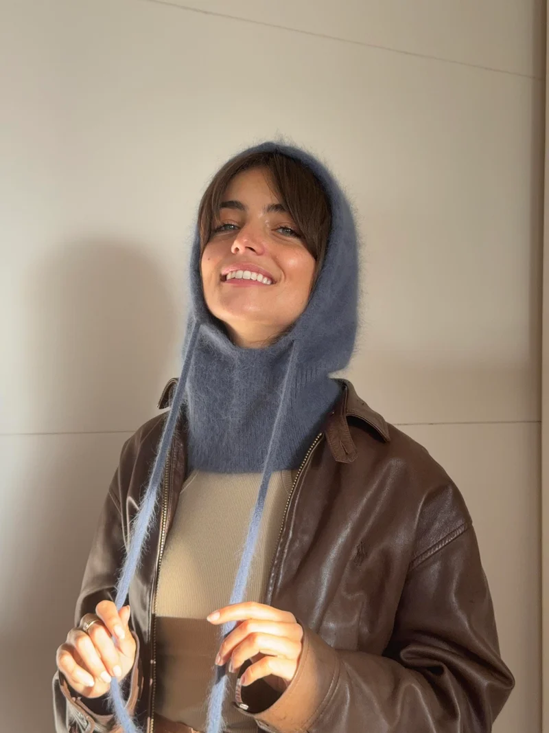 Cagoule en Angora - 5 couleurs