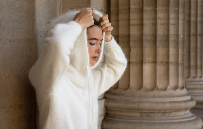 Cagoule en Angora - 5 couleurs