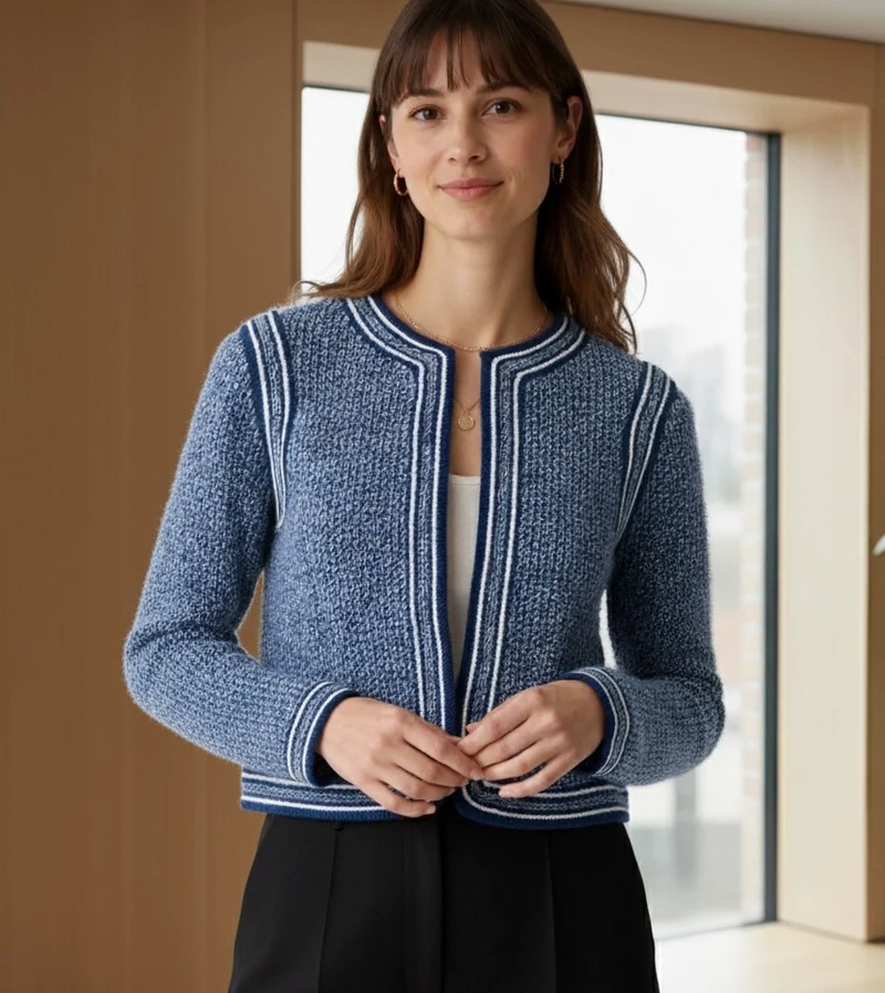 Veste Nora à tricoter.