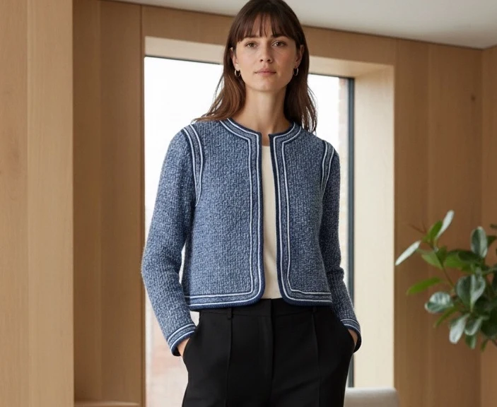 Veste Nora à tricoter.