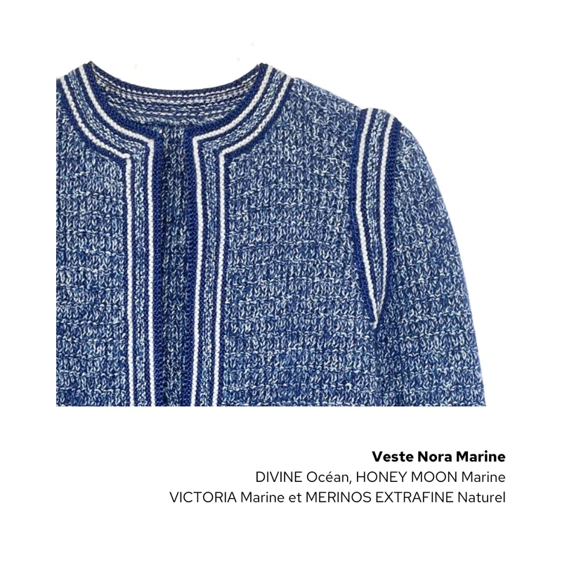 Veste Nora à tricoter.