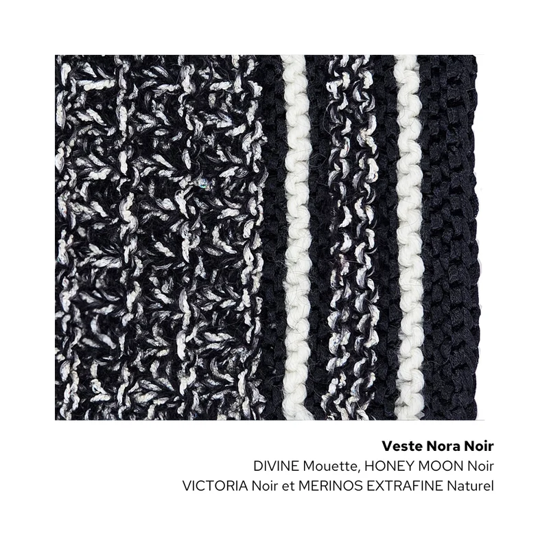 Veste Nora à tricoter.