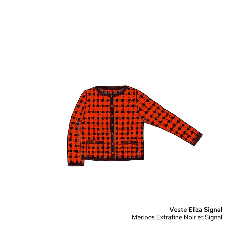 Veste Eliza à tricoter.