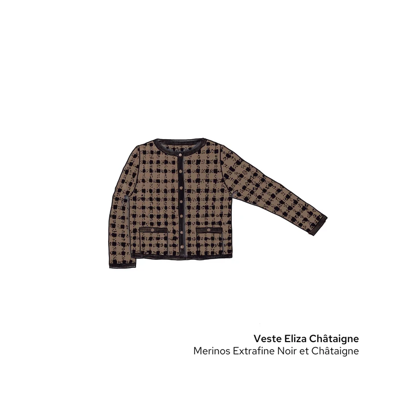 Veste Eliza à tricoter.