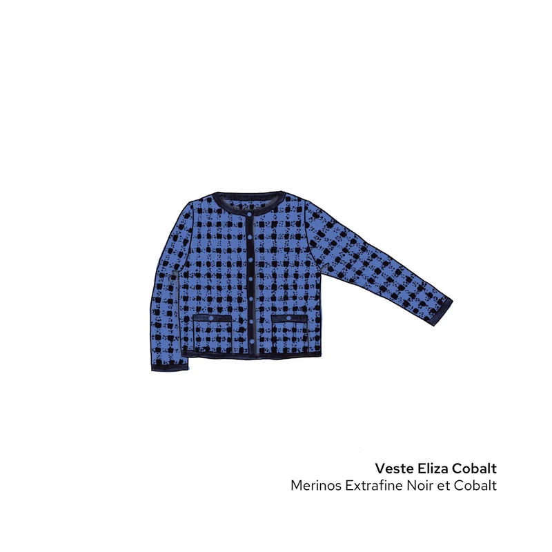 Veste Eliza à tricoter.