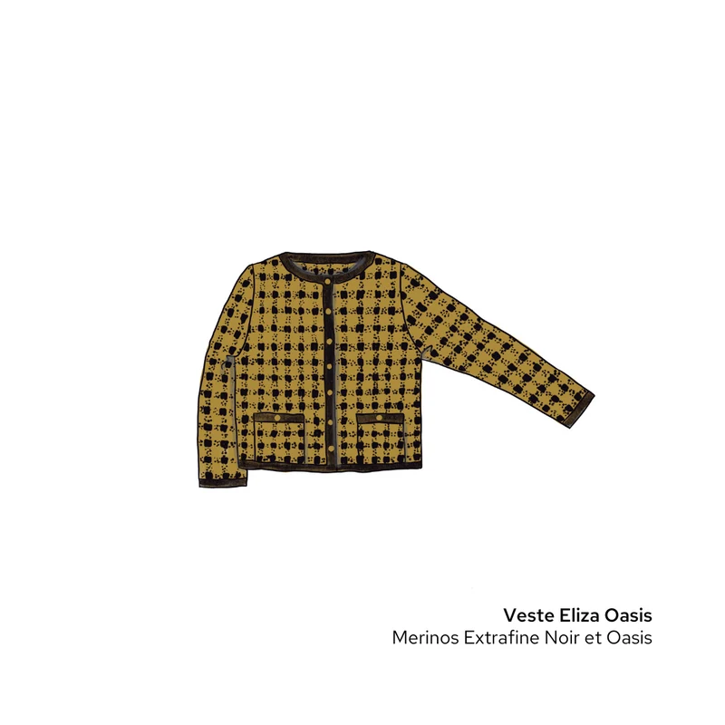 Veste Eliza à tricoter.