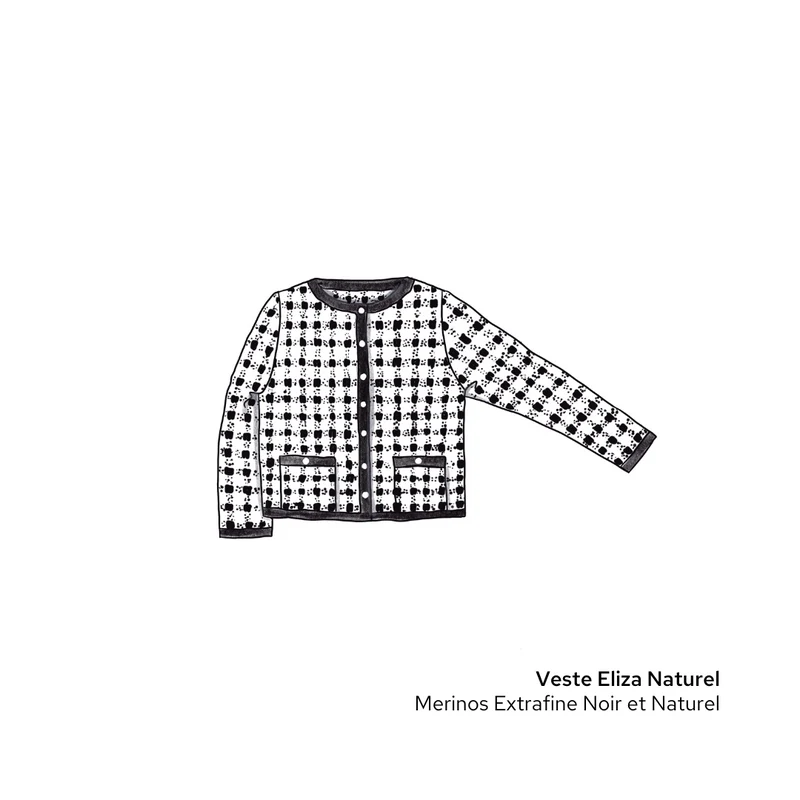 Veste Eliza à tricoter.