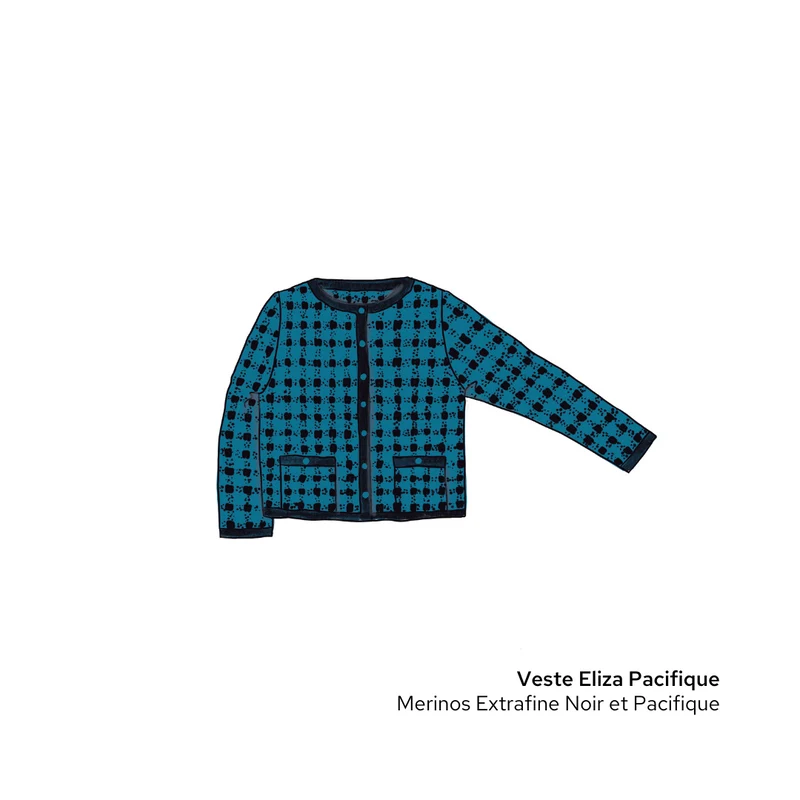 Veste Eliza à tricoter.