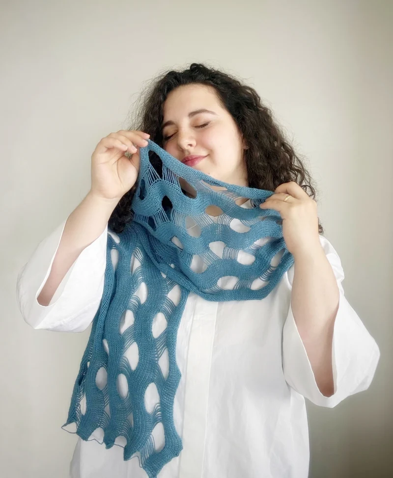 Winds of the South Scarf | Knitting pattern and Optional Kit