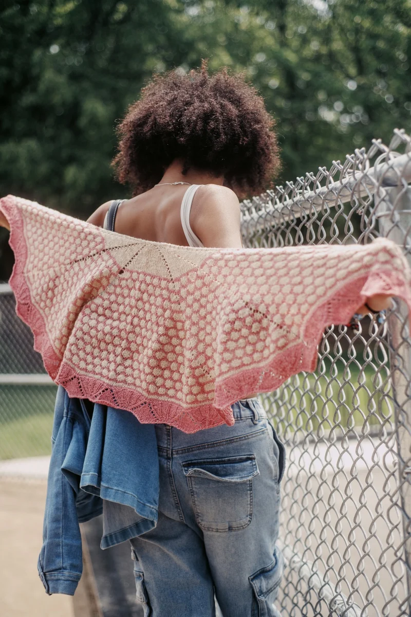 Guanaco Argentino Shawl | Knitting pattern and Optional Kit