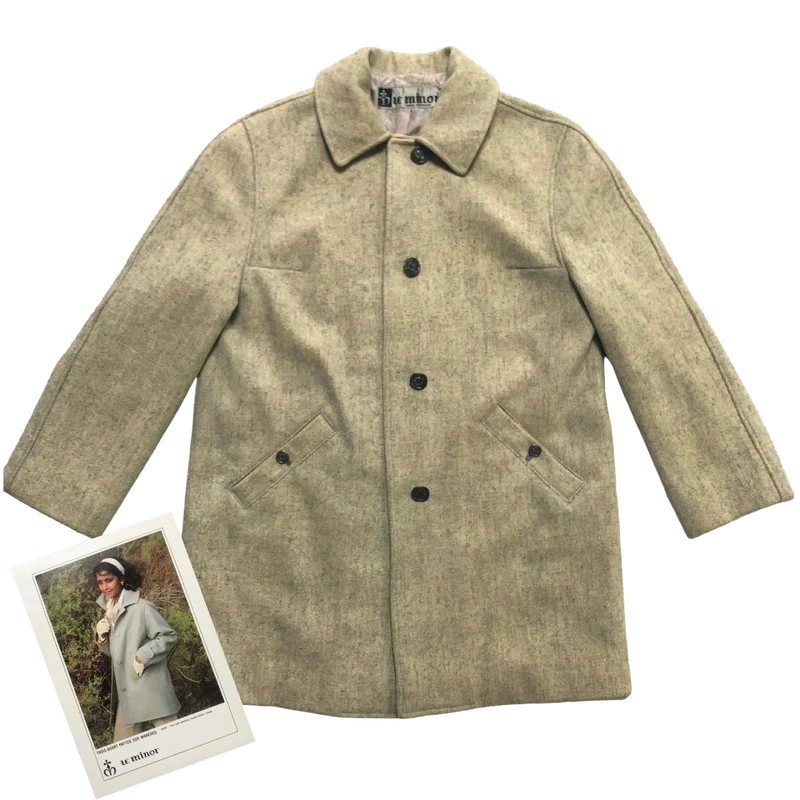 Manteau écru chiné - femme - seconde main