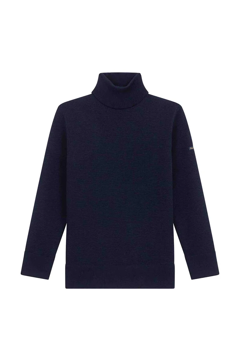 Pull sous-marinier bleu encre pour homme