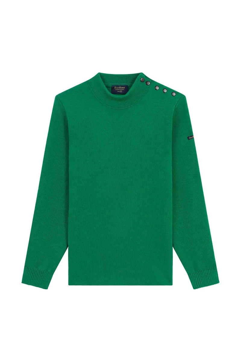 Pull marin vert pour homme