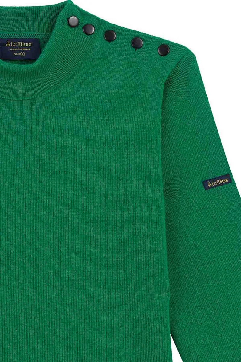 Pull marin vert pour femme