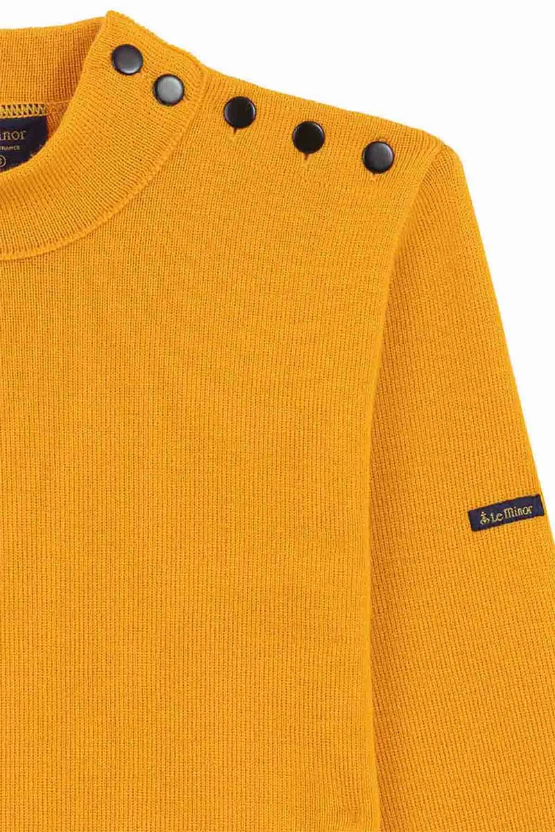 Pull marin jaune pour femme
