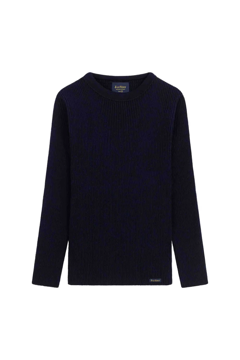 Pull bleu marine d'inspiration militaire pour femme