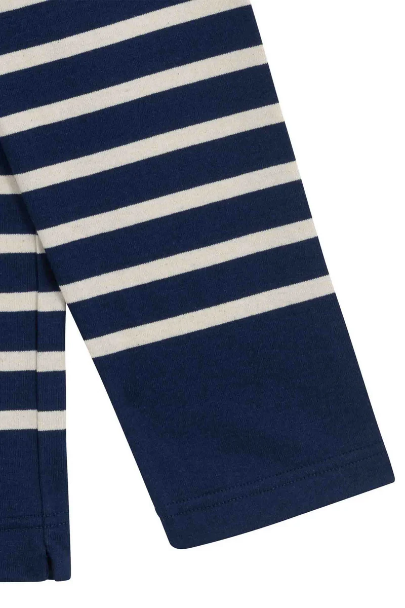 Marinière originale bleu marine avec rayure rouge pour homme