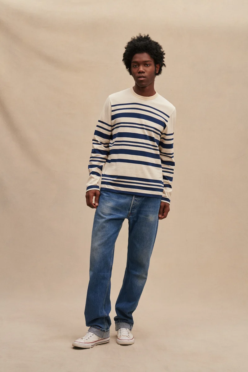 Marinière Pablo marine pour homme