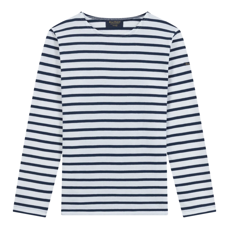 Marinière classique blanche et marine pour homme
