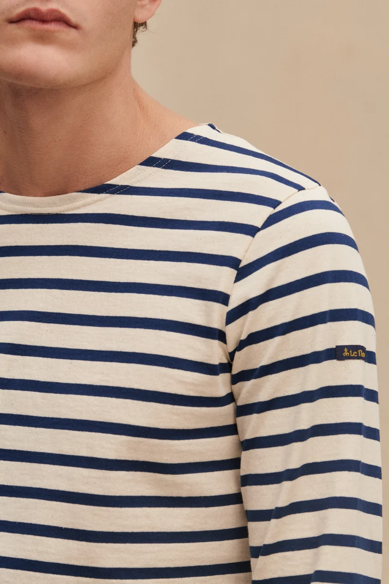 Marinière écru et marine pour homme