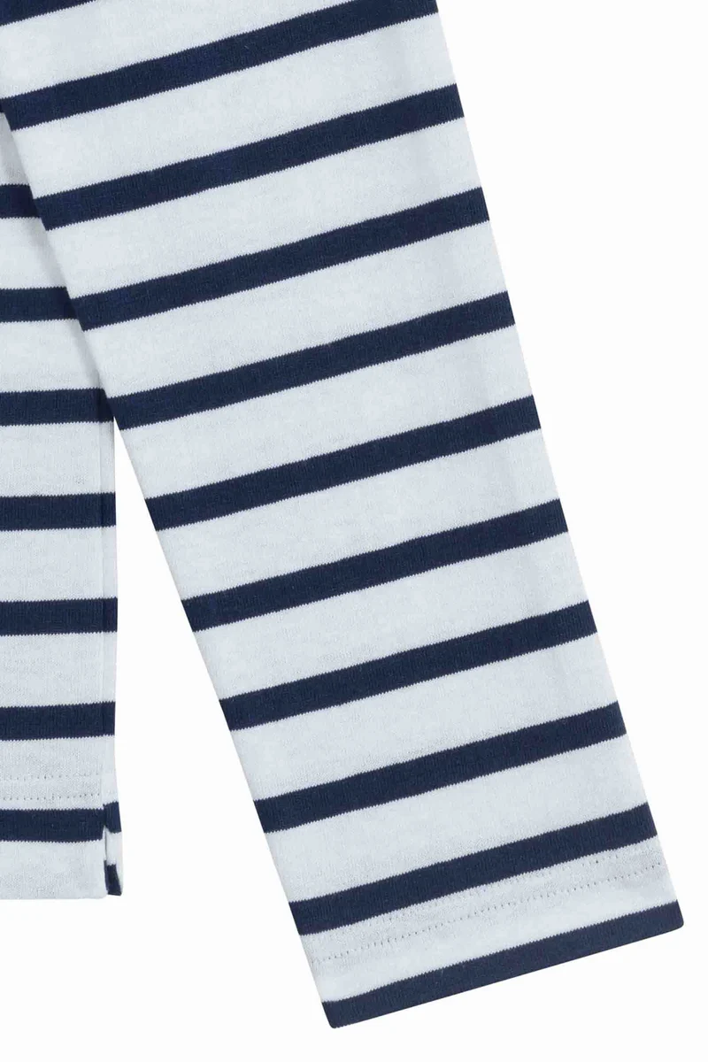 Marinière classique blanche et marine pour femme