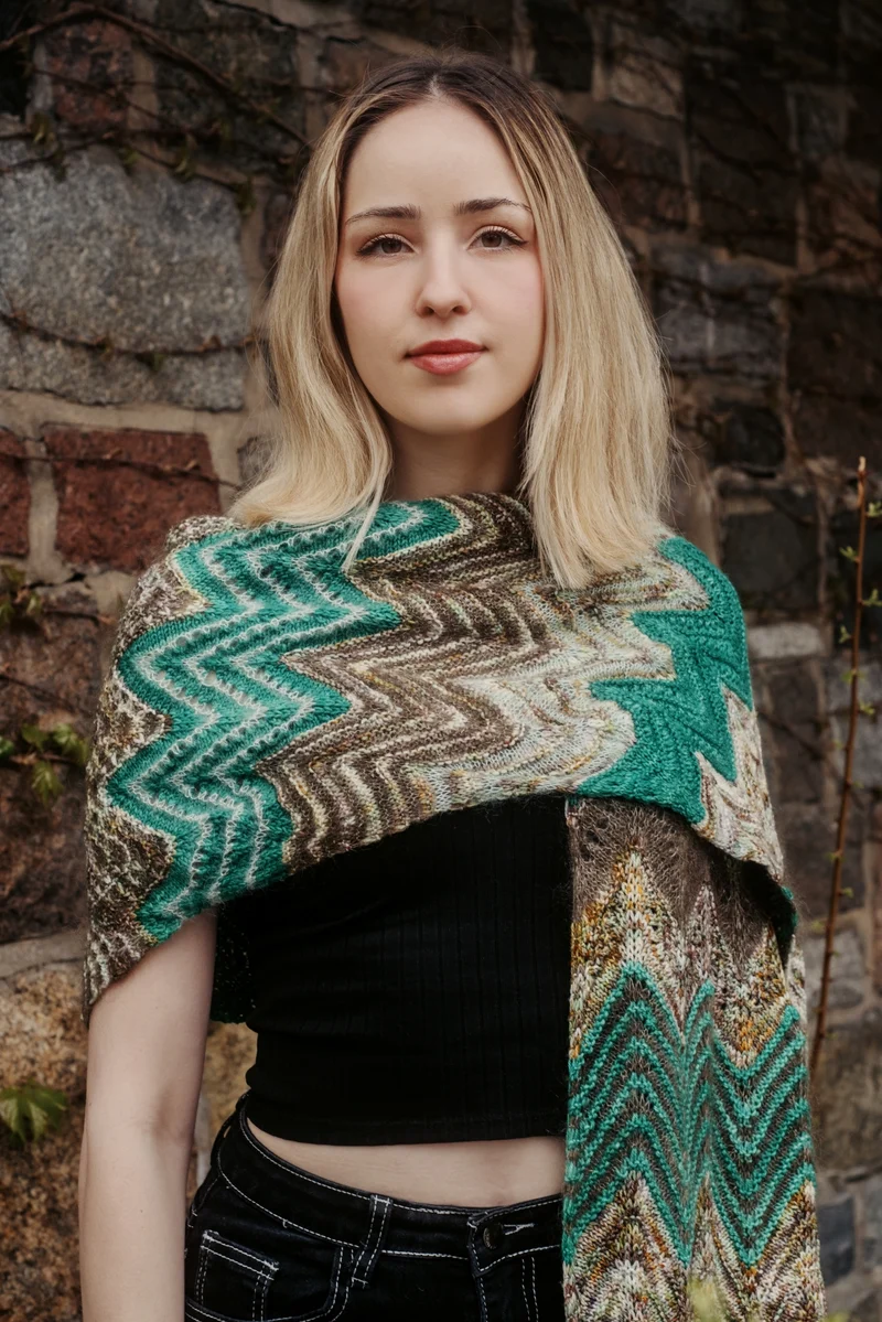 Zigging the Zag Shawl | Free Knitting Pattern and Optional Kits