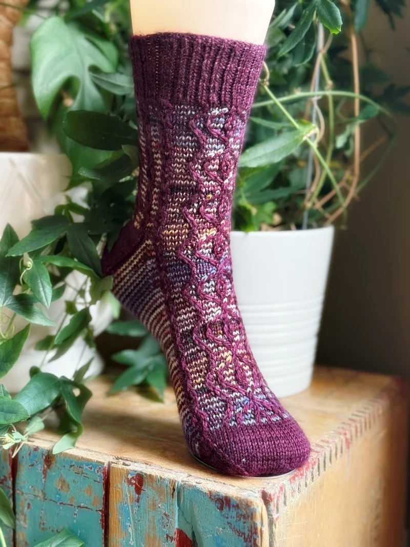 Taos Tributary Socks - Knitting Pattern and Optional Kits
