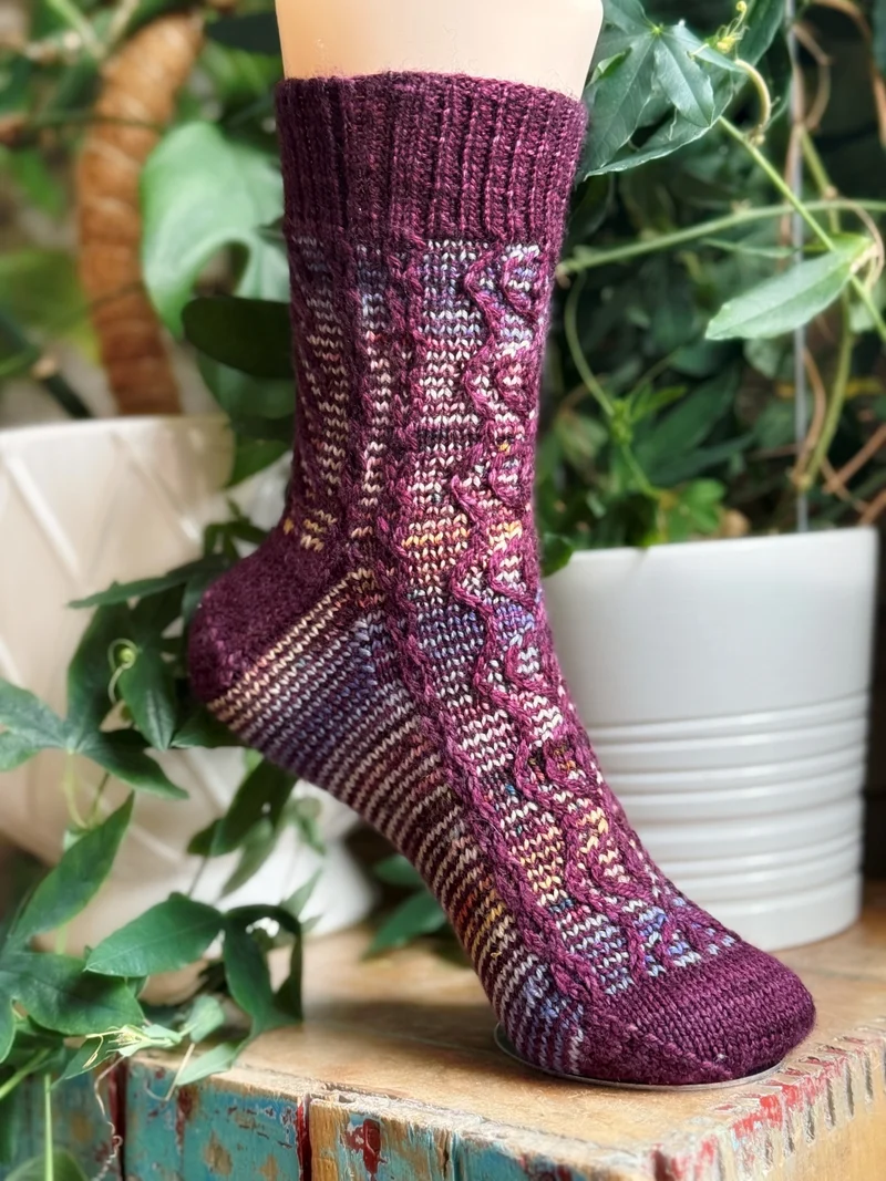 Taos Tributary Socks - Knitting Pattern and Optional Kits