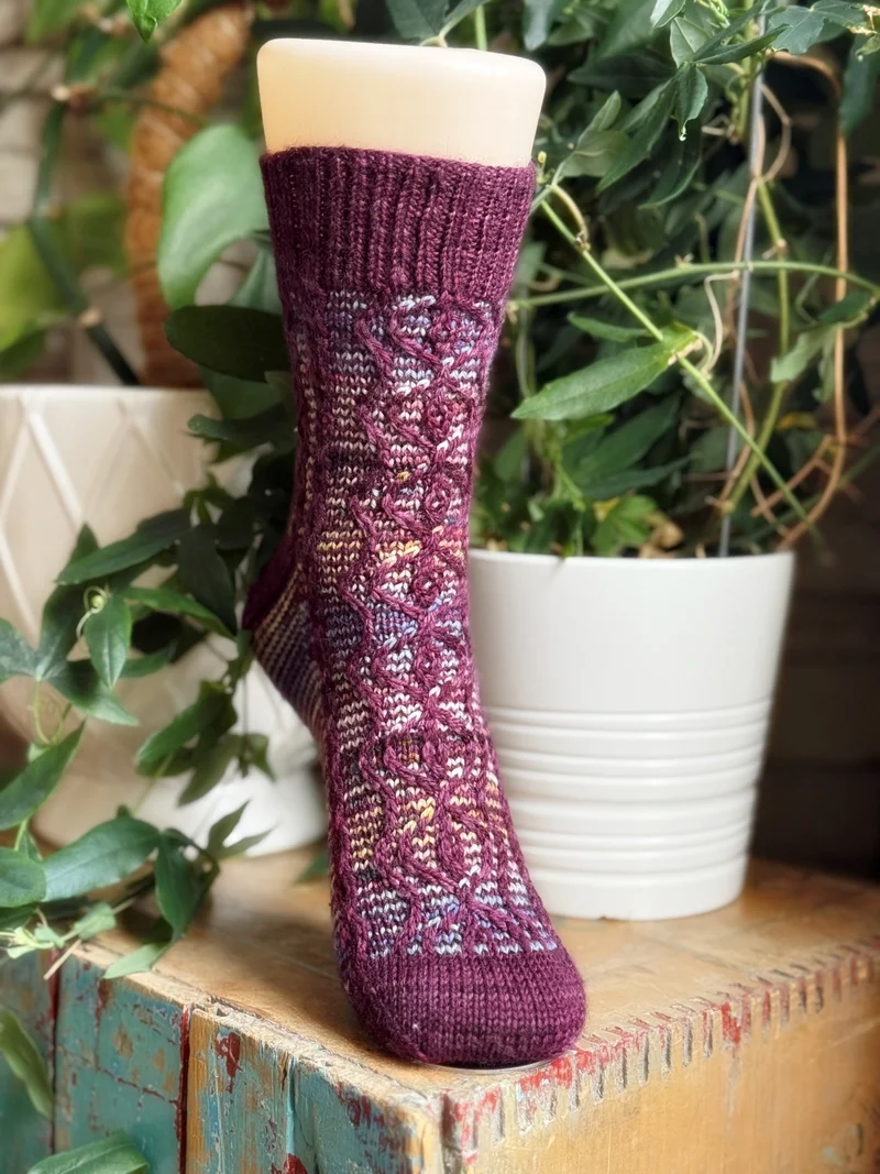 Taos Tributary Socks - Knitting Pattern and Optional Kits