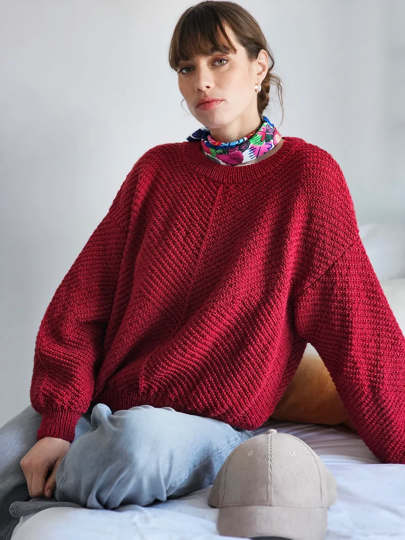 Pull Babette à tricoter.