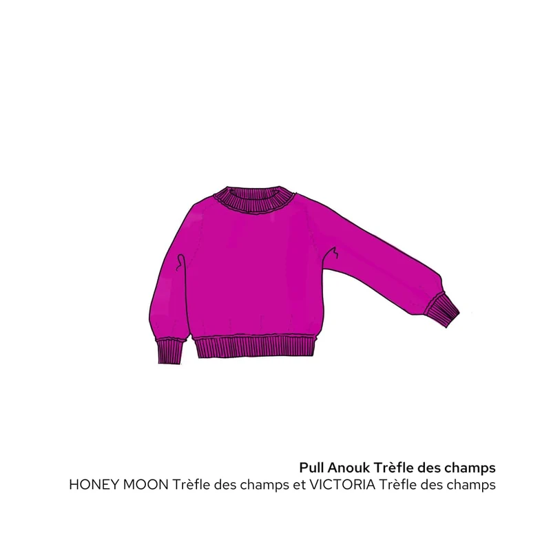 Pull Anouk à tricoter.
