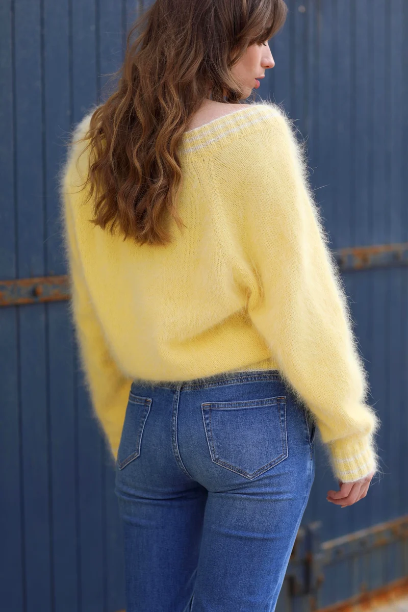 Pull Vanessa à tricoter.