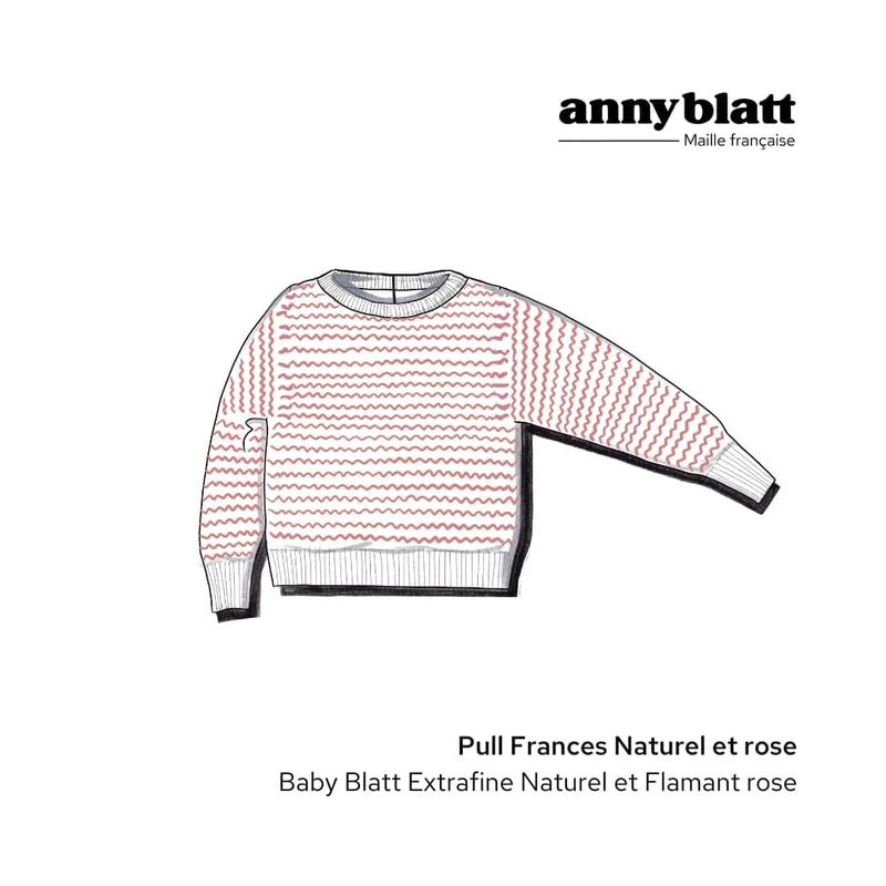 Pull Frances bébé à tricoter.
