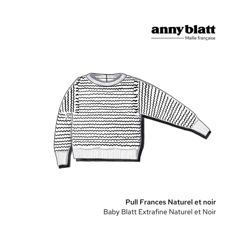 Pull Frances bébé à tricoter.