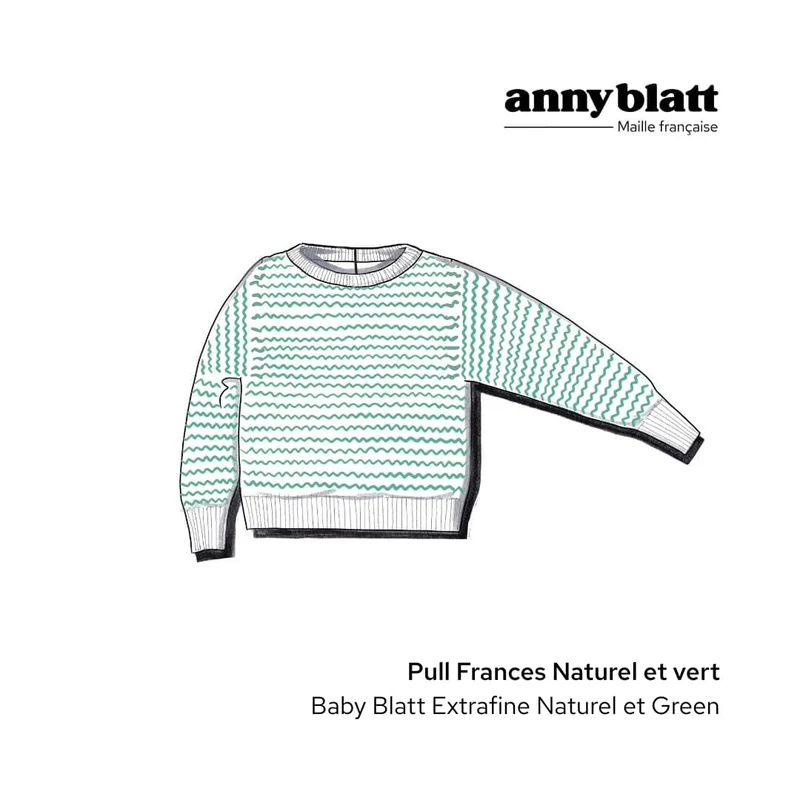 Pull Frances bébé à tricoter.