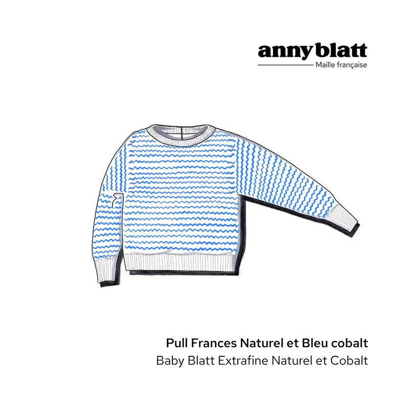 Pull Frances bébé à tricoter.