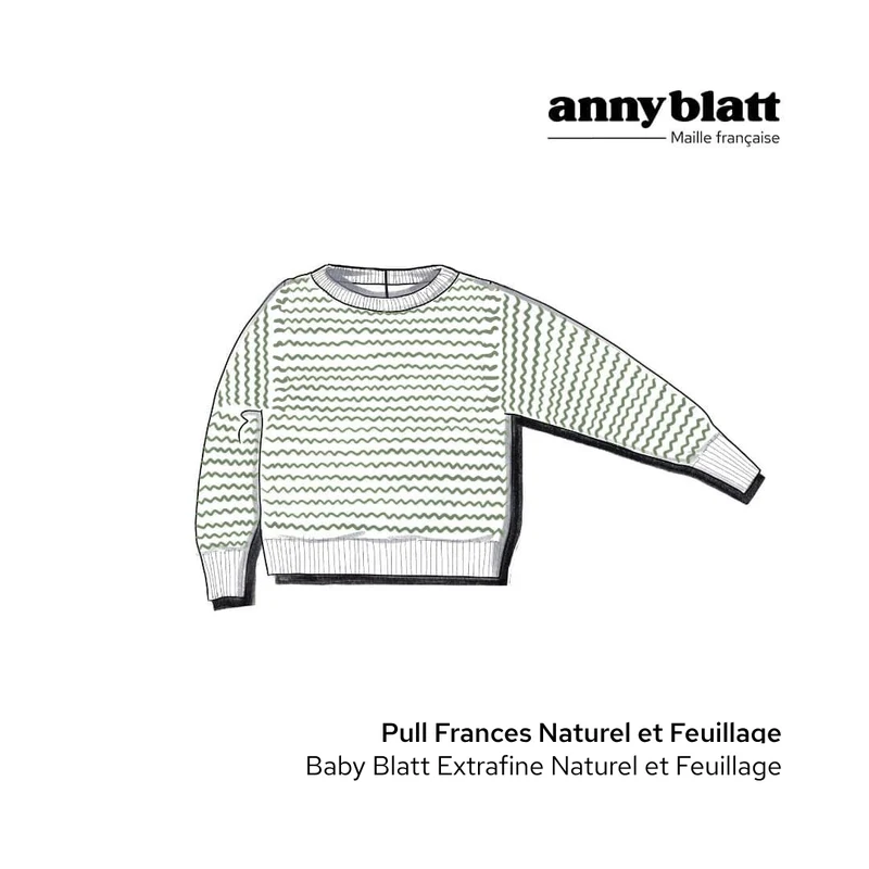 Pull Frances bébé à tricoter.