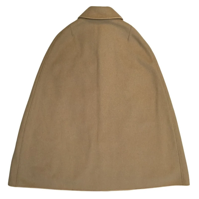 Cape évasée en laine beige pour femme - Seconde main
