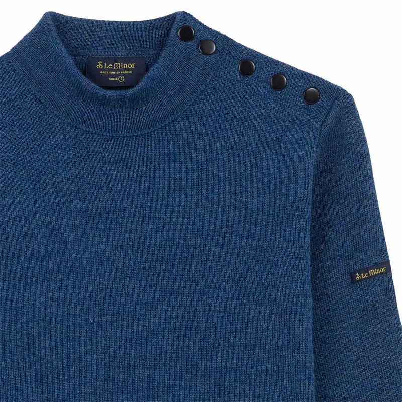 Pull marin bleu denim pour femme