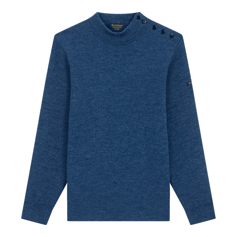 Pull marin bleu denim pour femme