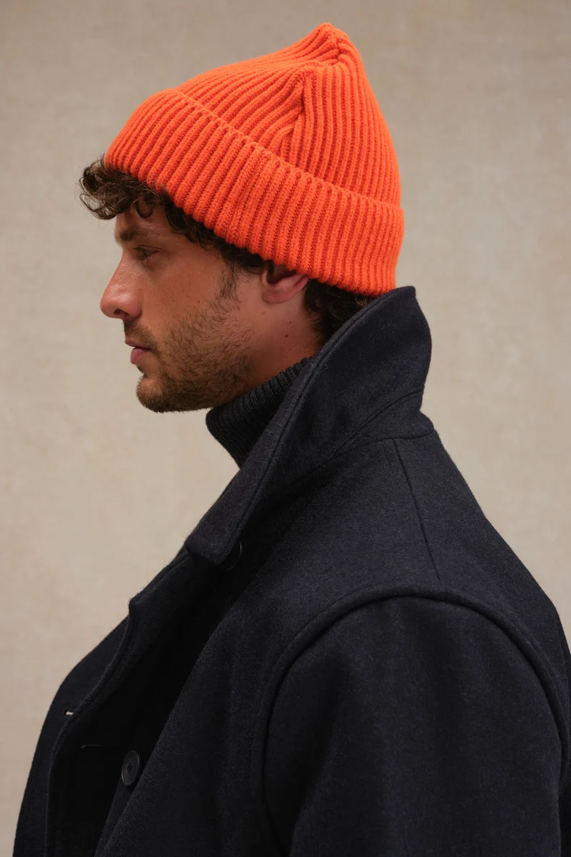 Bonnet extra doux mixte orange