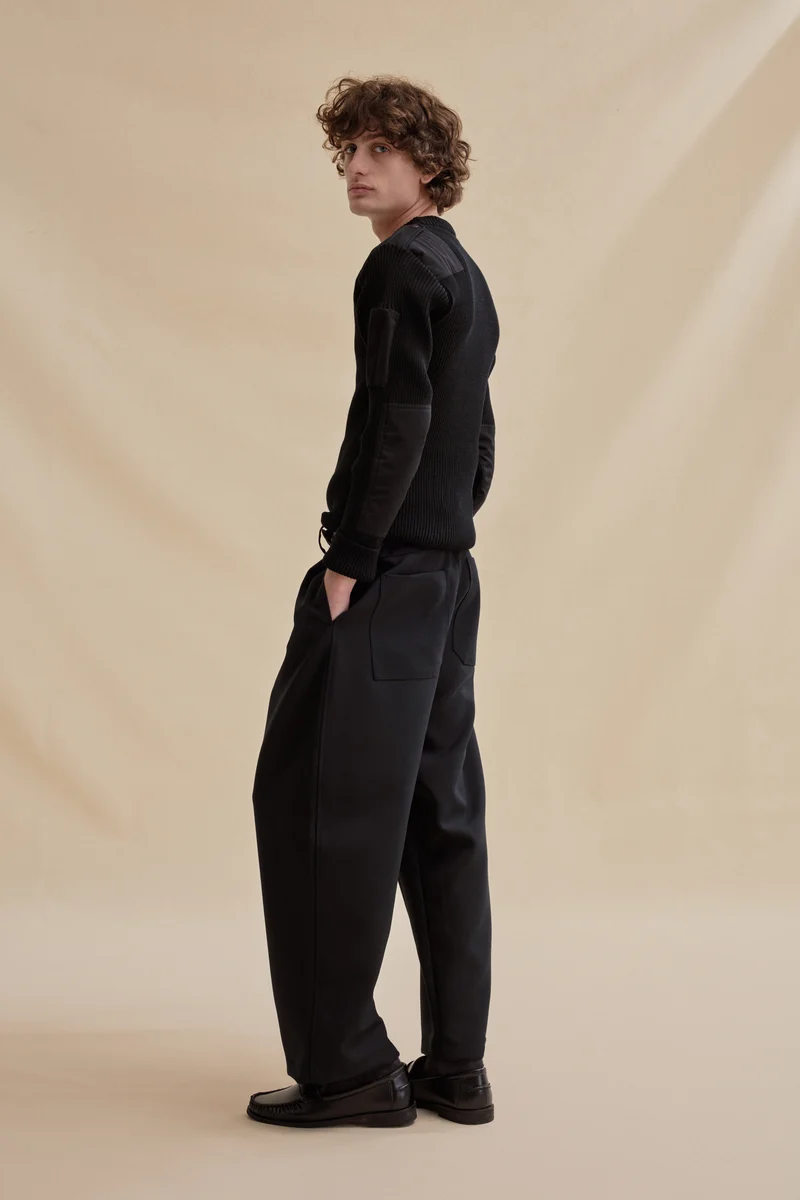 Pull Officier noir pour homme