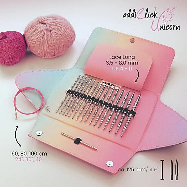 addiClick Unicorn Interchangeable Needle Set