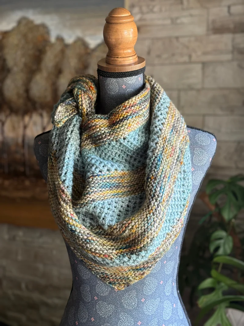 Biscornu Shawl | Knitting pattern and Optional Kits