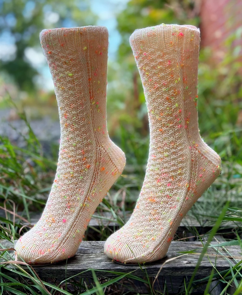 Timeless Textured Socks | Knitting pattern and Optional kit
