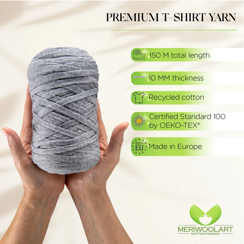 Light Grey Cotton Ribbon 10mm 150m