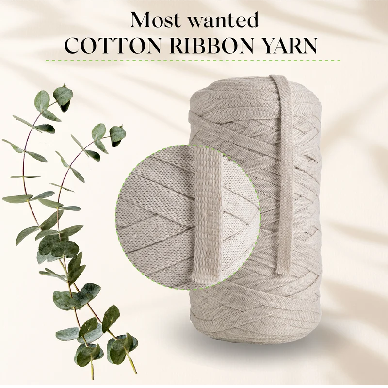 Sand Cotton Ribbon 10m 150mm