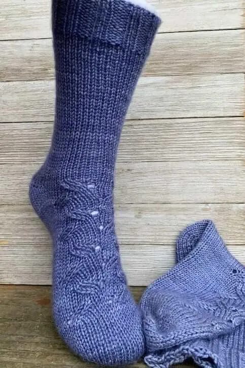 Wandering Leaves Sock Pattern