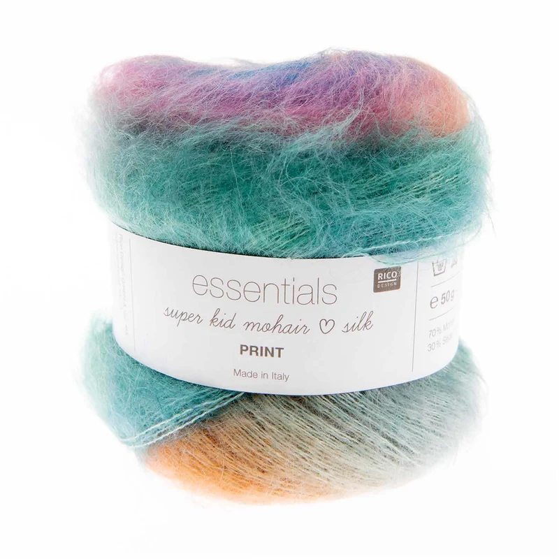rico super enfant mohair aime l'impression en soie