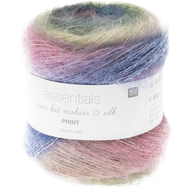 rico super enfant mohair aime l'impression en soie